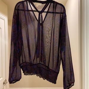 Gently used Michael Kors chiffon dress blouse